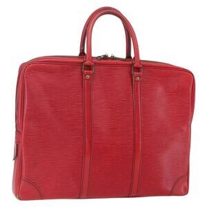 LOUIS VUITTON Epi Porte Documents Voyage Business Bag Red M54477 LV Auth bs31661